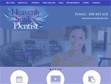 Tablet Screenshot of heavenlysmilesdentist.com